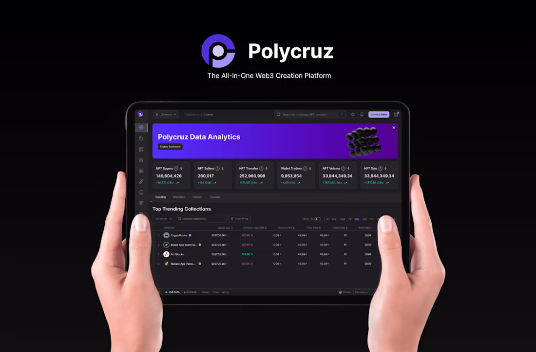 Cover image for Polycruz NFT Platform Full SaaS Product Design