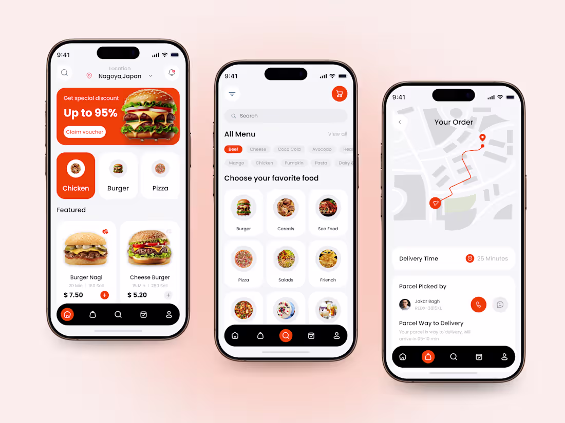 Cover image for Food Delivery Mobile App Design 