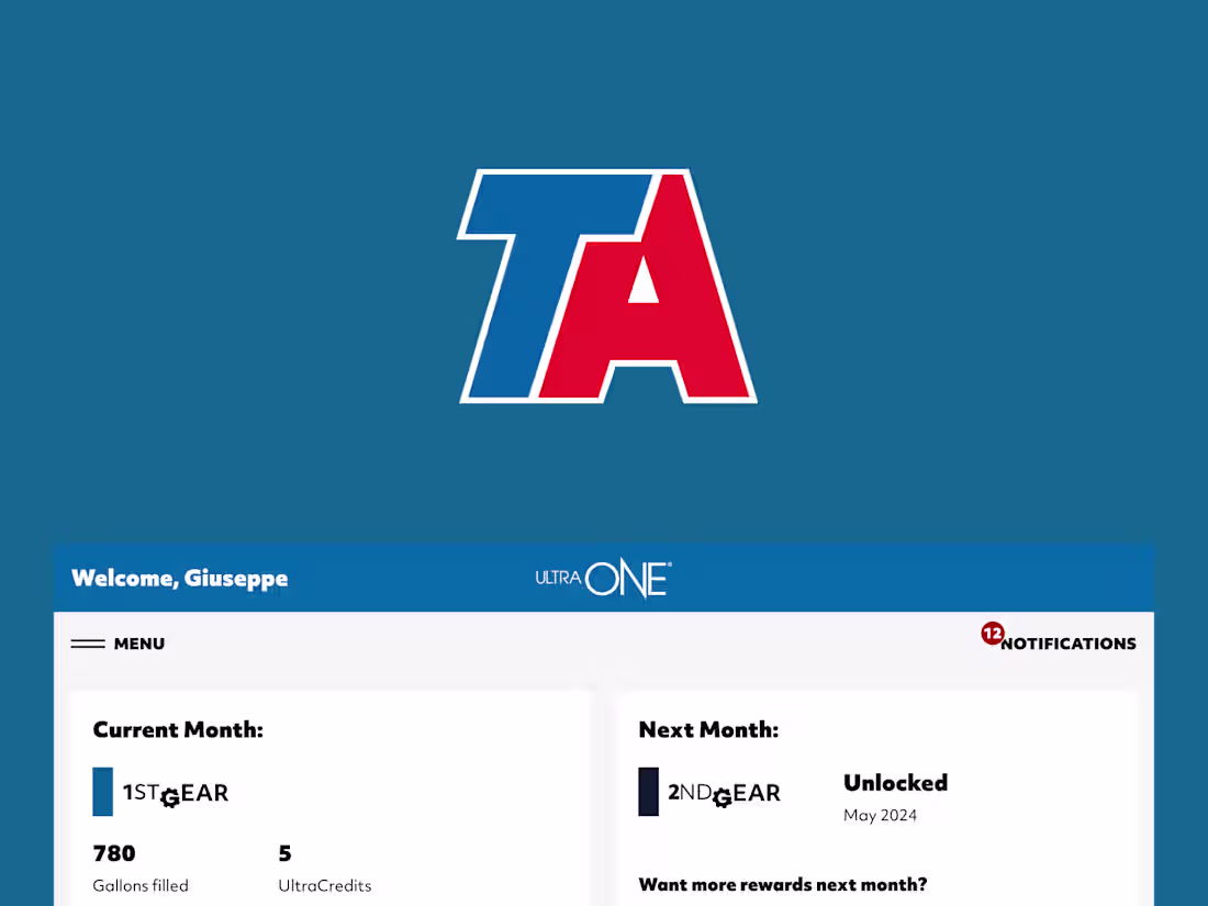 Cover image for TravelCenters of America - Product Design