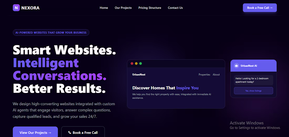 Cover image for Landing page of an AI