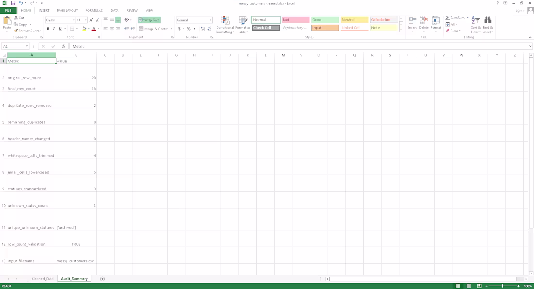 Cover image for CSV & Excel Data Cleaning and Validation Tool