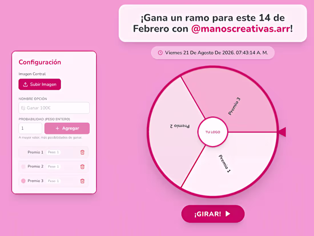 Cover image for Personalized web roulette for social media contest