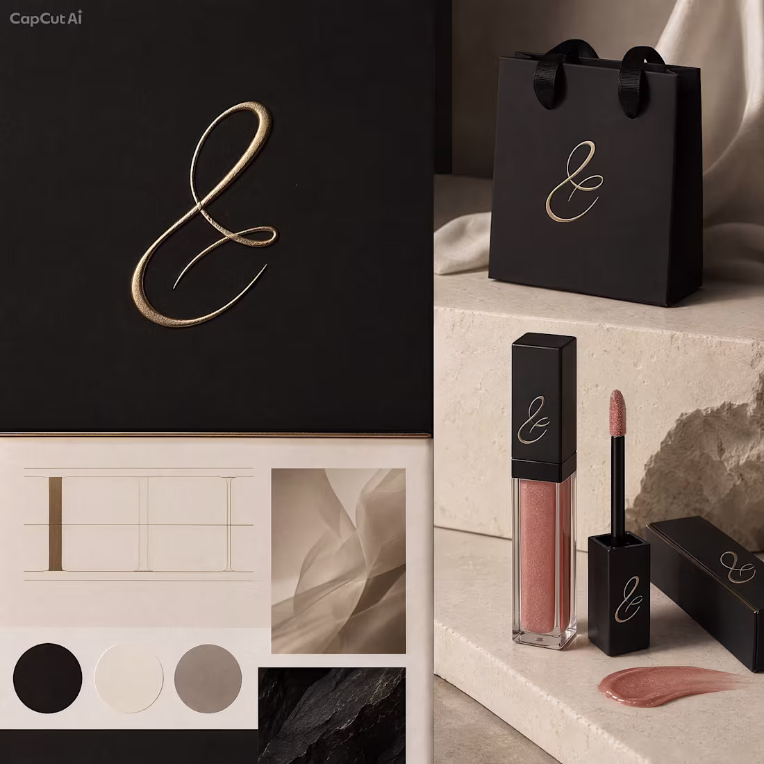 Cover image for Premium cosmetics brand identity and visual product packaging.