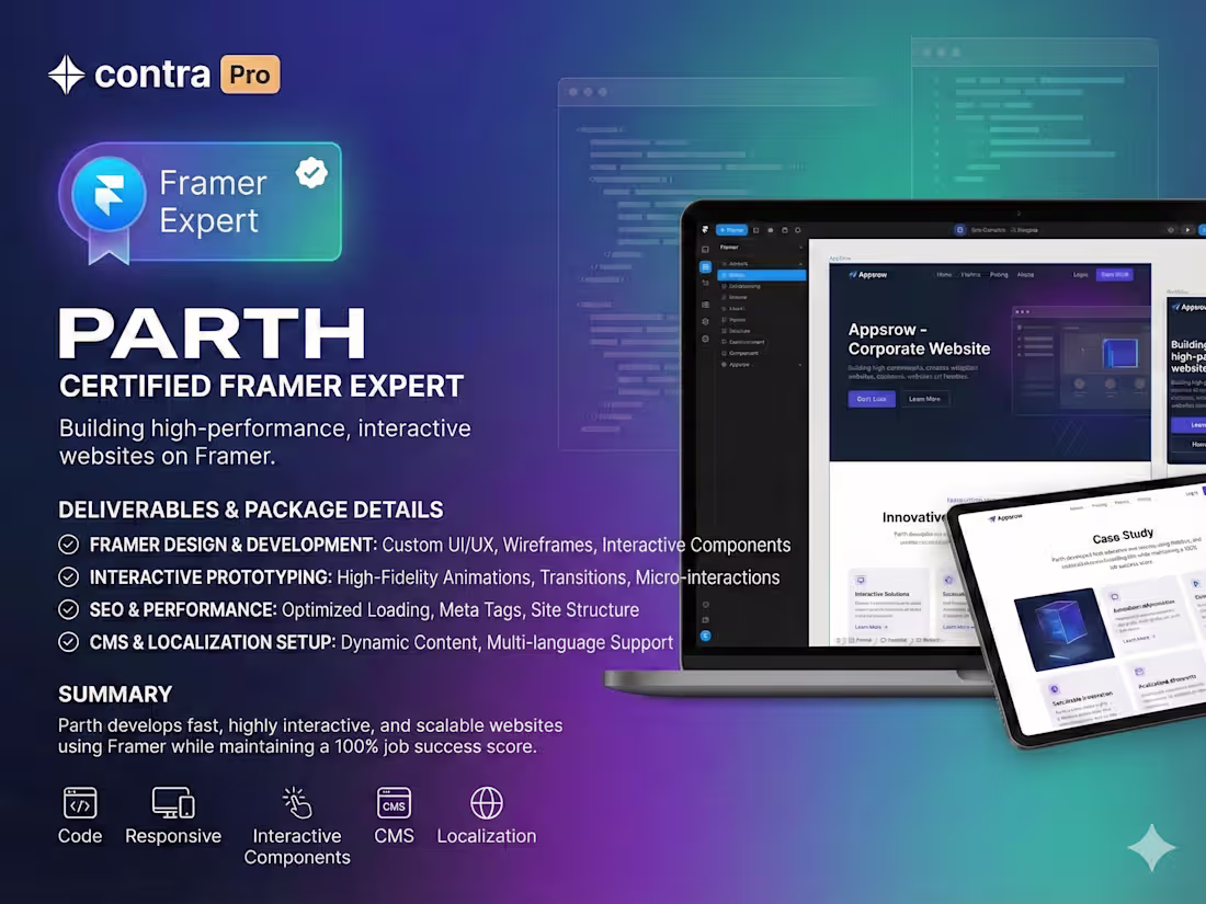 Cover image for  Framer Website Expert  