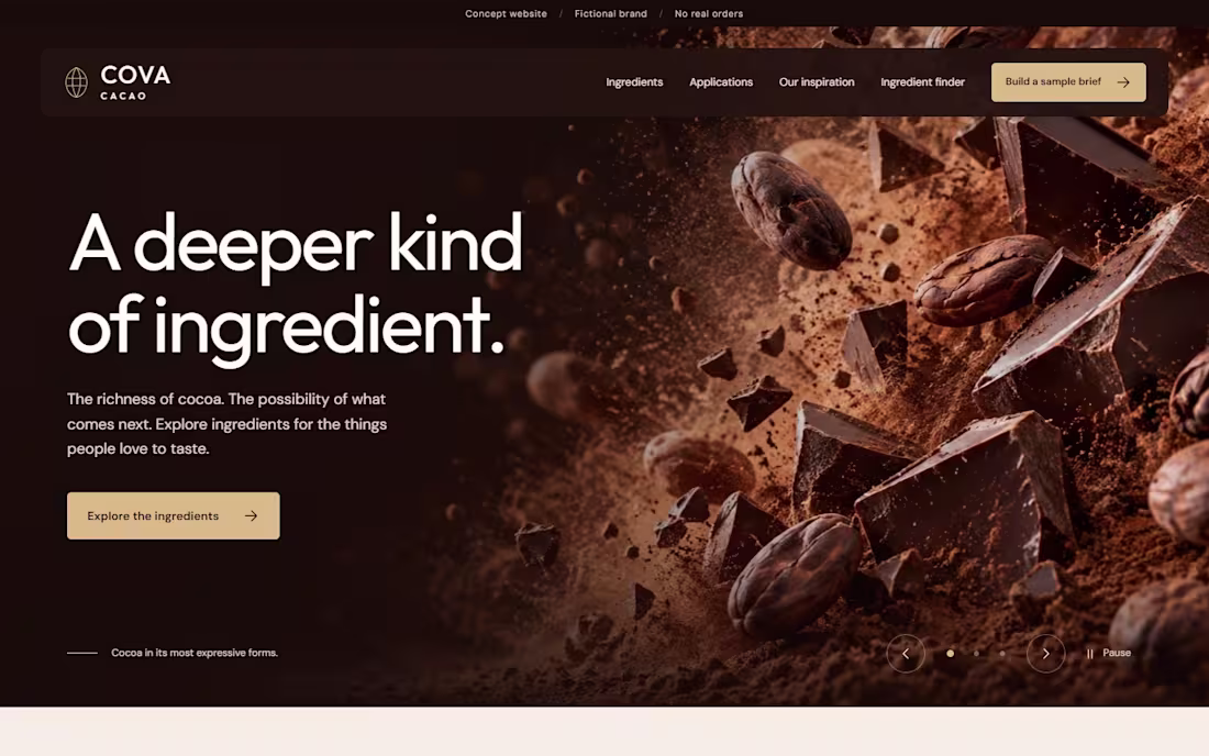 Cover image for COVA CACAO — Editable WordPress Theme