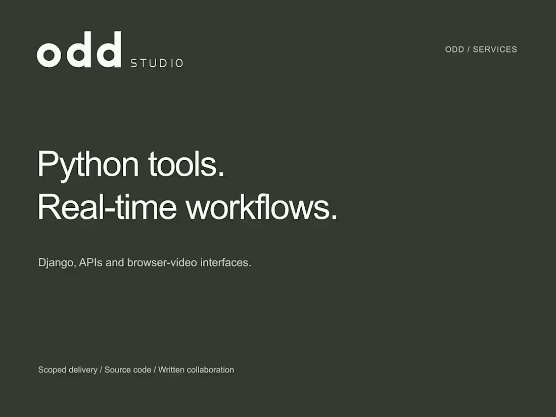 Cover image for Python/Django workflows & real-time features