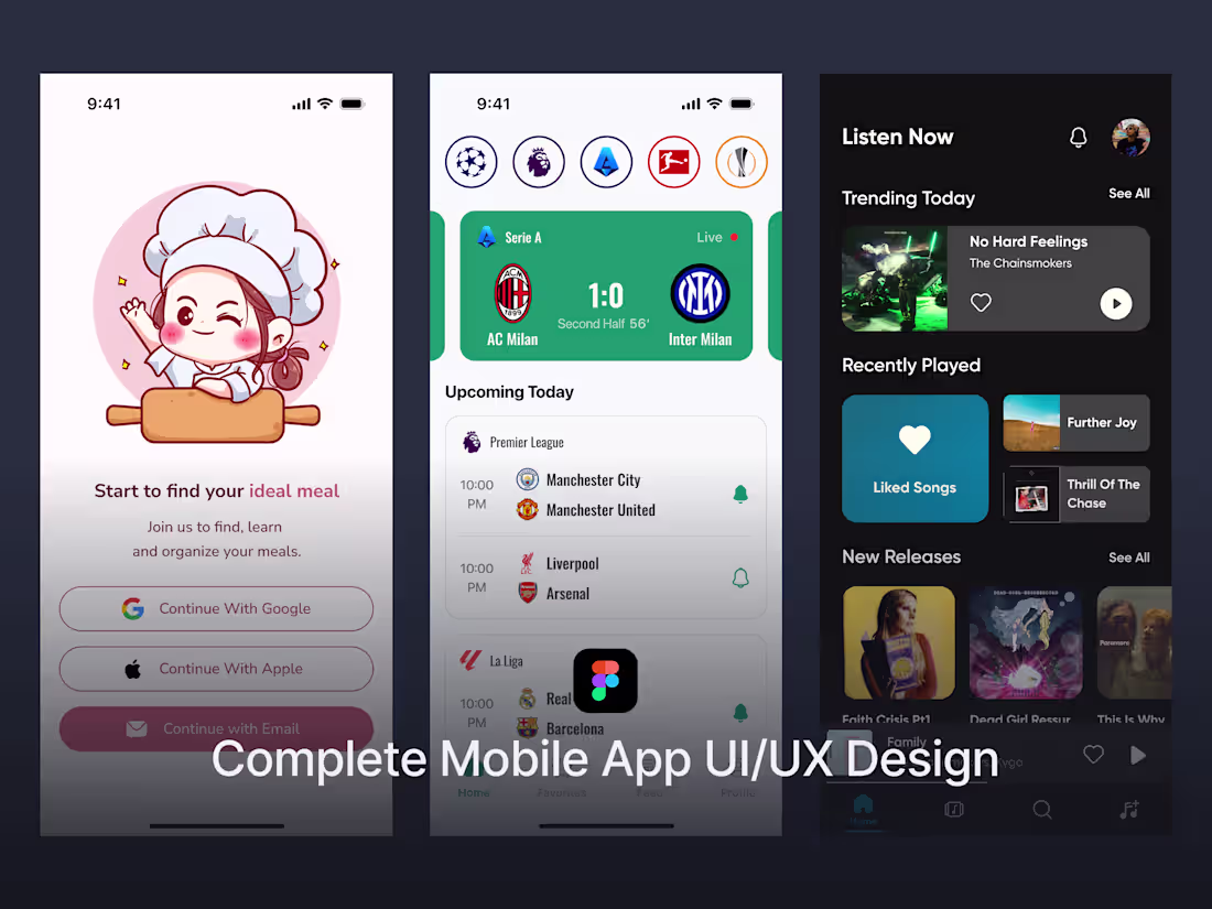 Cover image for Complete Mobile App UI/UX Design