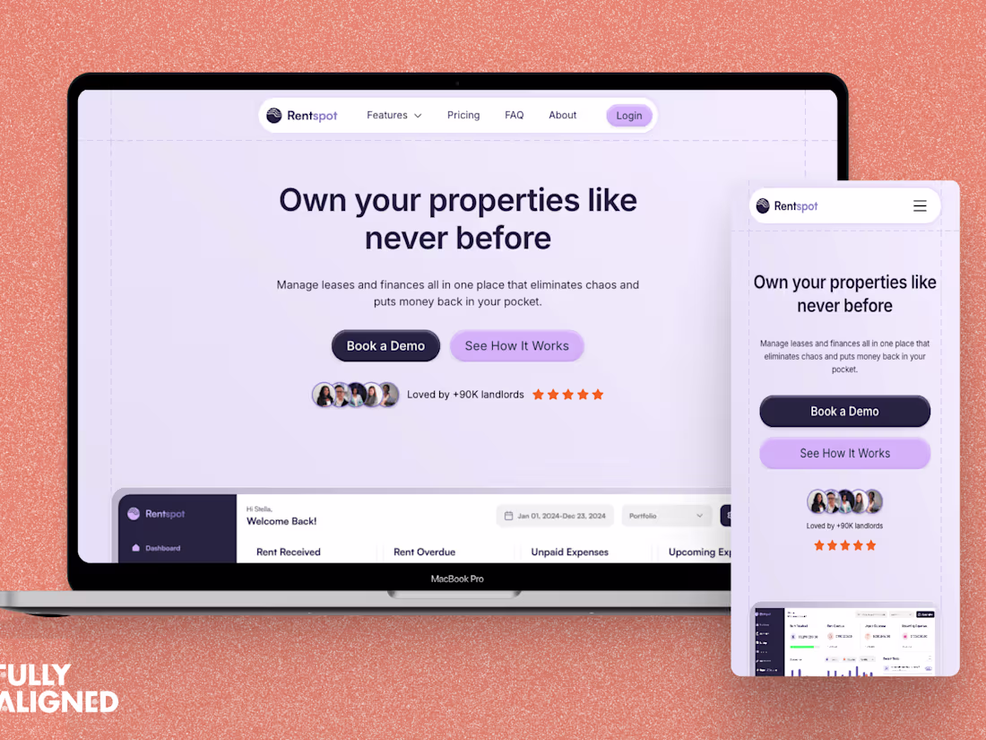 Cover image for Rentspot - B2B SaaS Brand & Web design 