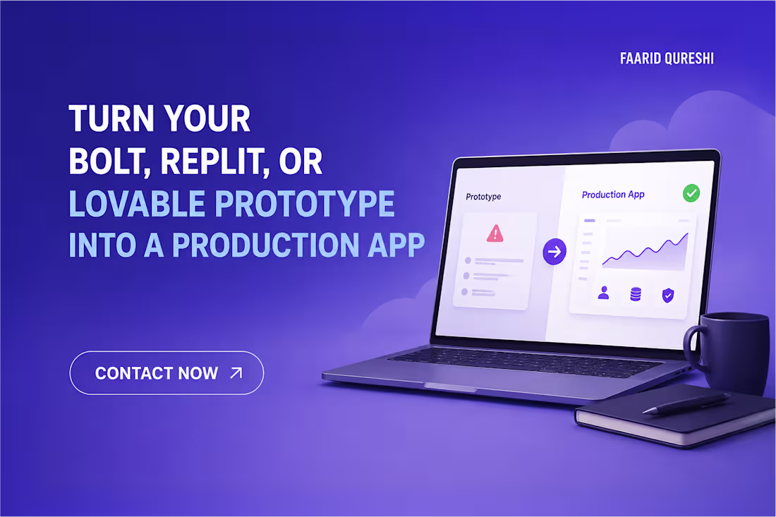 Cover image for Turn Bolt, Replit, or Lovable prototypes into a production apps