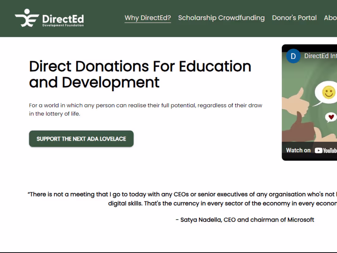 Cover image for DirectEd Foundation Development