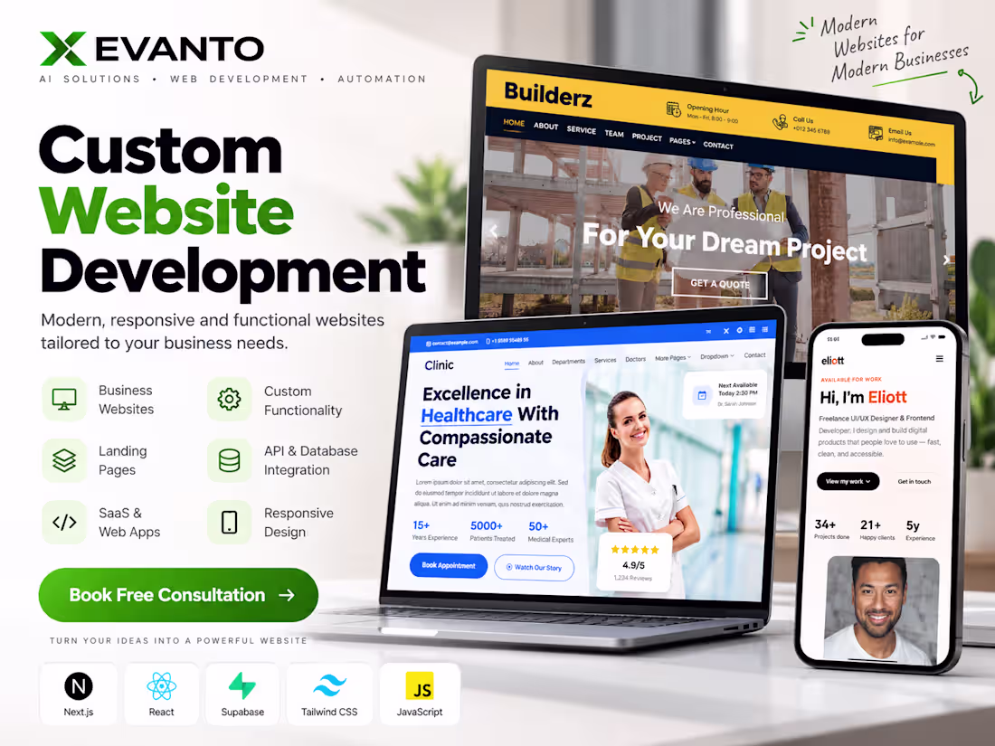 Cover image for Custom Website Development