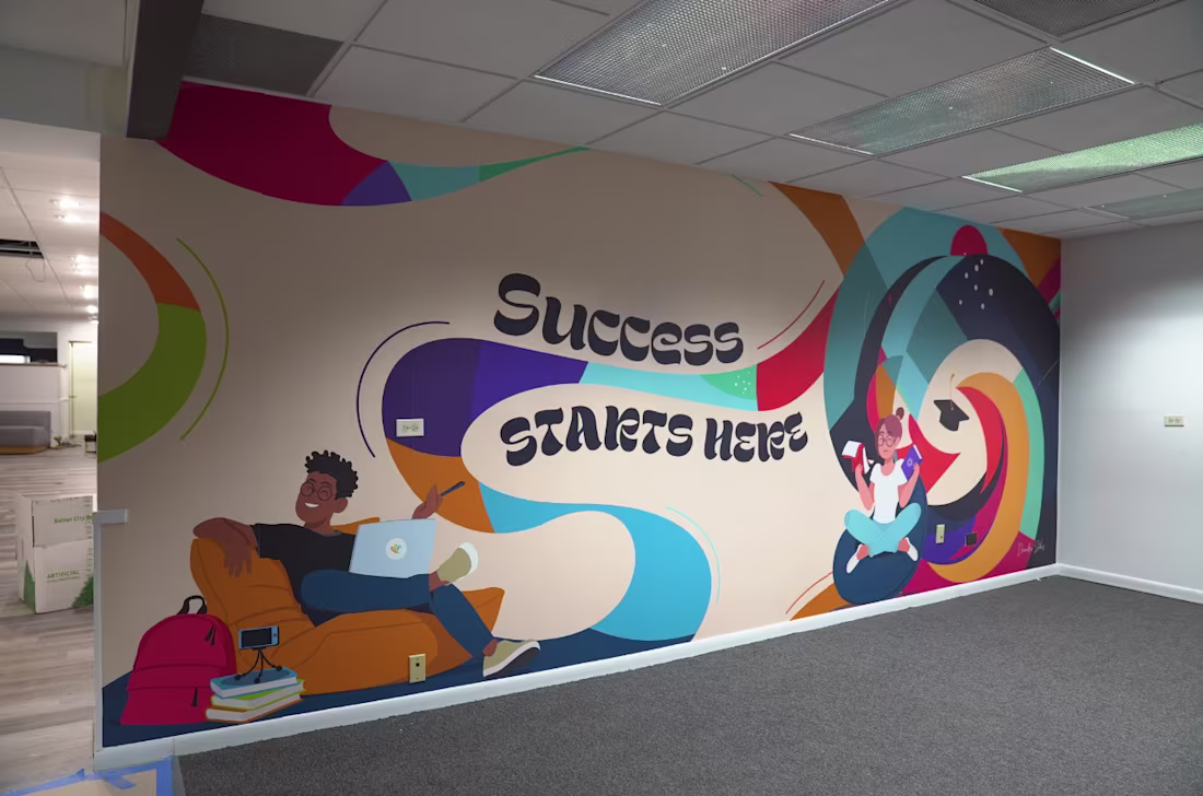 Cover image for Full Mural Design for Media Team Office