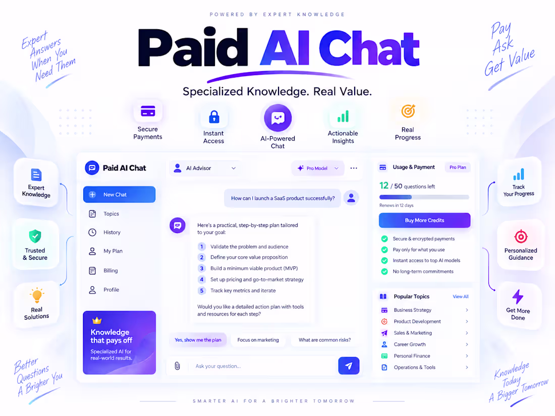 Cover image for Paid AI Chat SaaS with