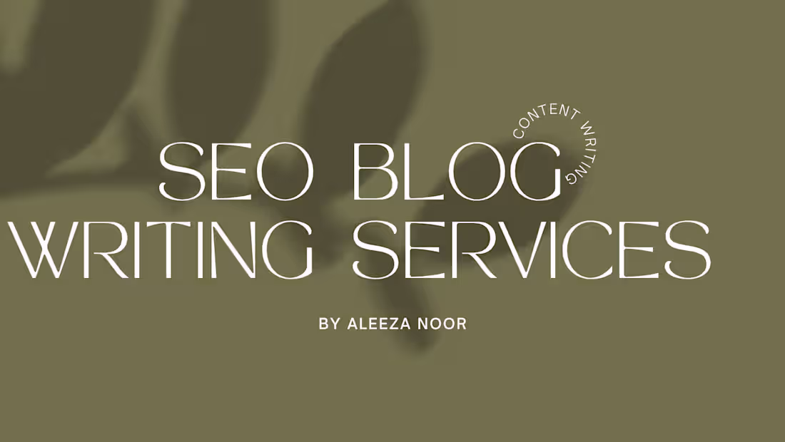 Cover image for I will write SEO blog posts & website content