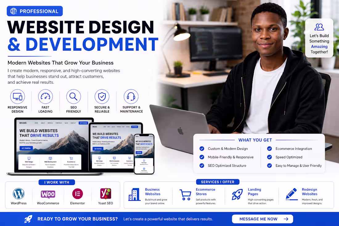 Cover image for Professional Website Design & Development