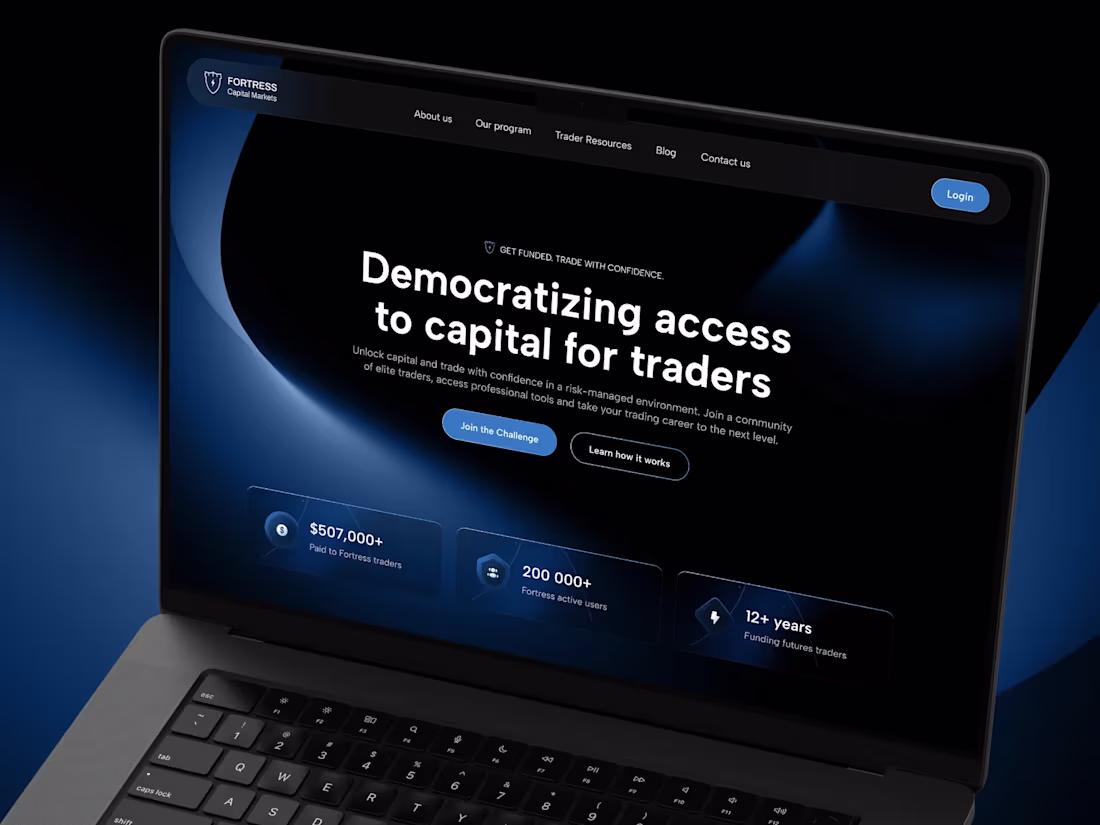 Cover image for Fortress Capital Markets Website Redesign