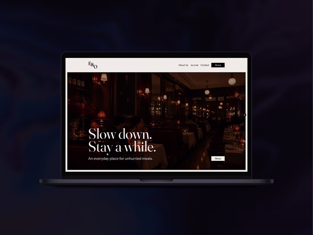Cover image for Design Breakdown - E&O Restaurant Framer Template