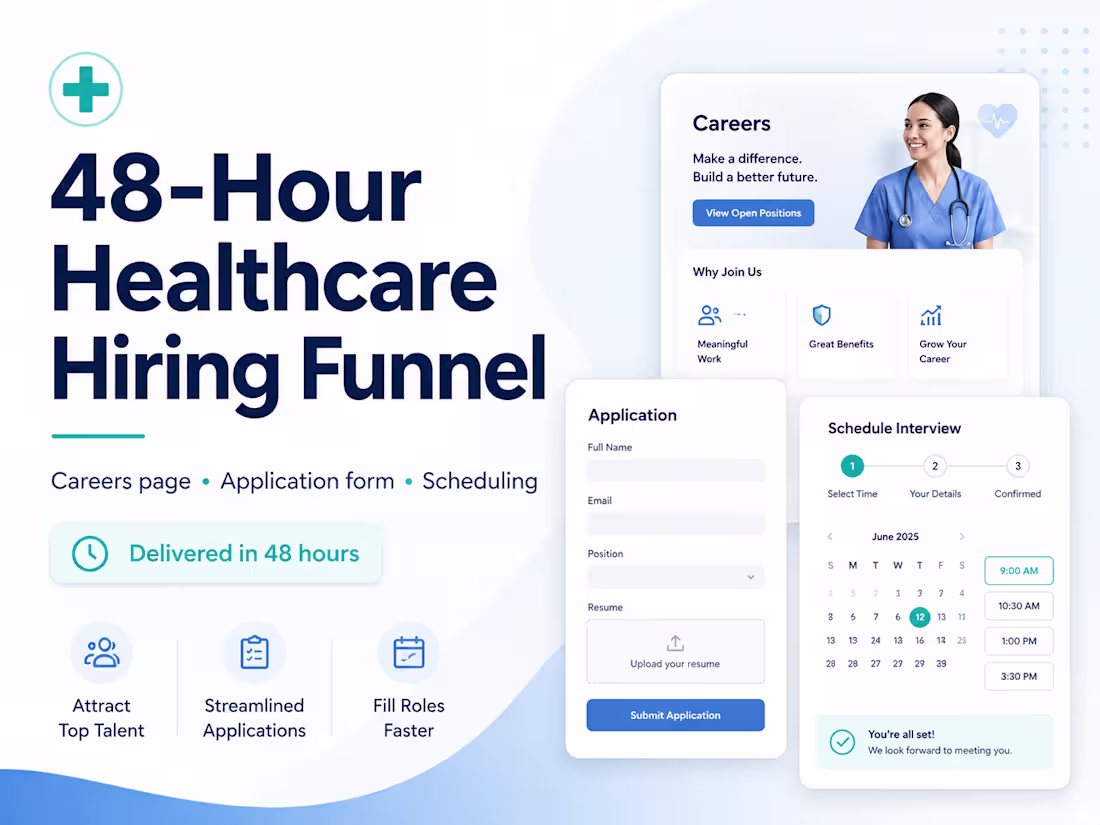 Cover image for 48-Hour Healthcare Hiring Funnel