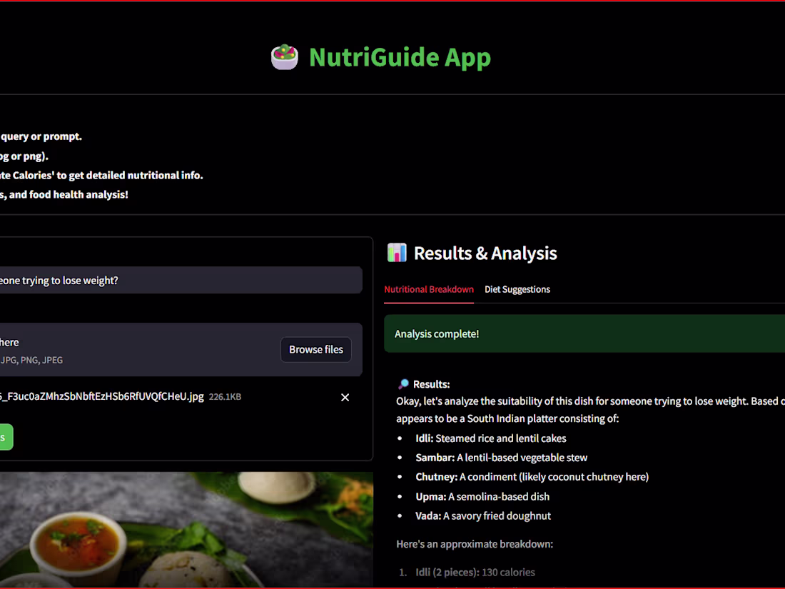Cover image for NutriGuide app
