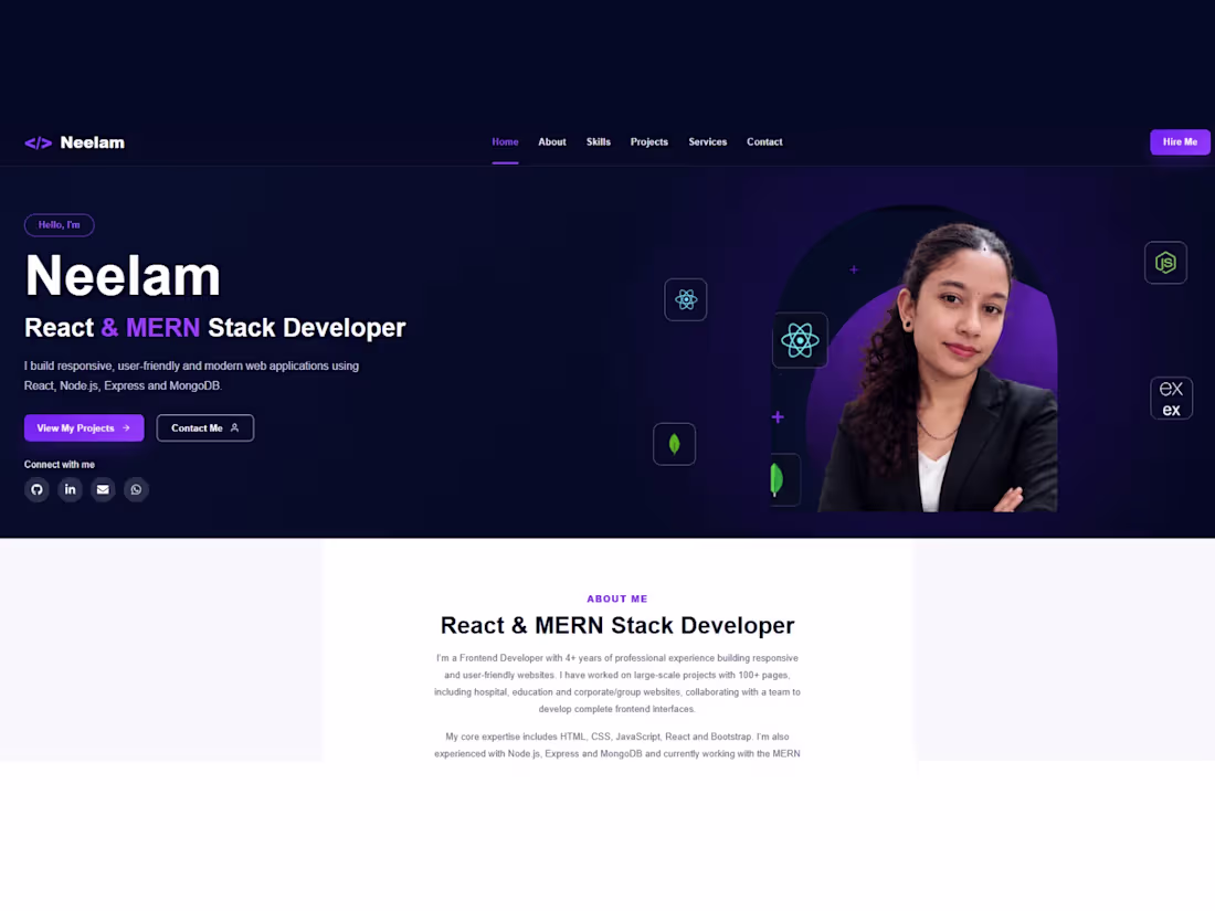 Cover image for A modern and responsive personal