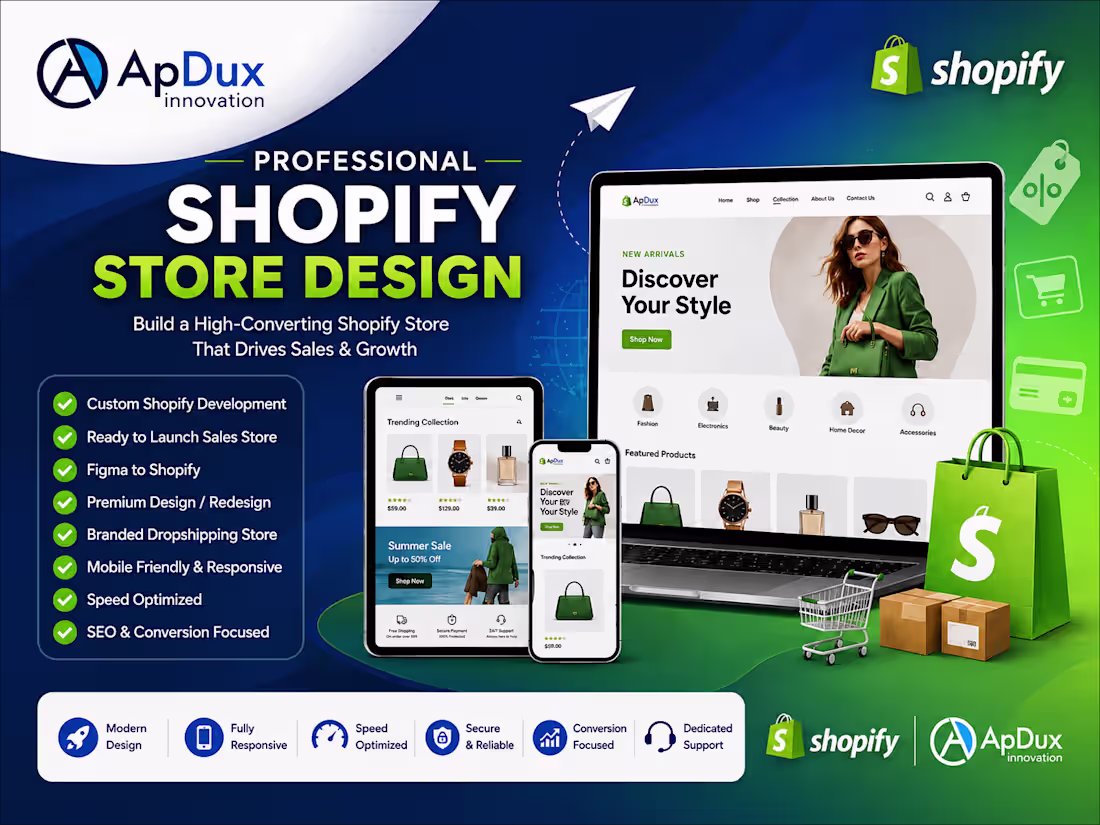 Cover image for Shopify Store Development & Customization