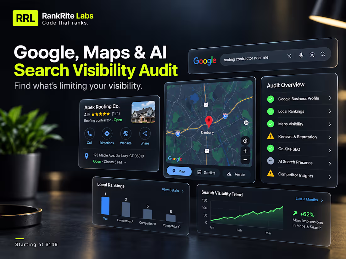 Cover image for $149 Google, Maps & AI Search Visibility Audit
