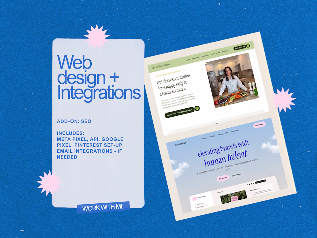 Cover image for Website Design & Marketing Integrations
