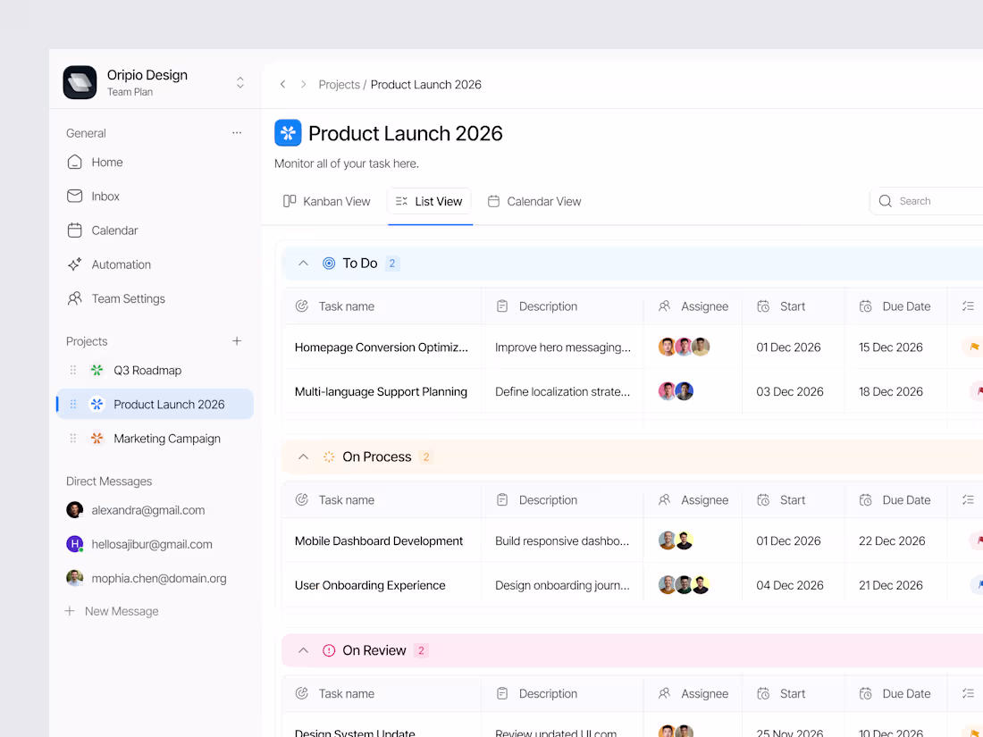 Cover image for Task Management Dashboard