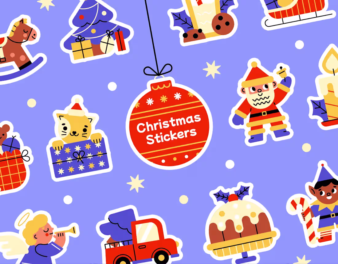 Cover image for Christmas sticker pack for Freepik