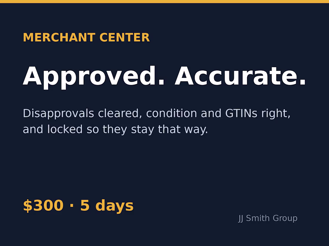 Cover image for Google Merchant Center Fix for Shopify Stores
