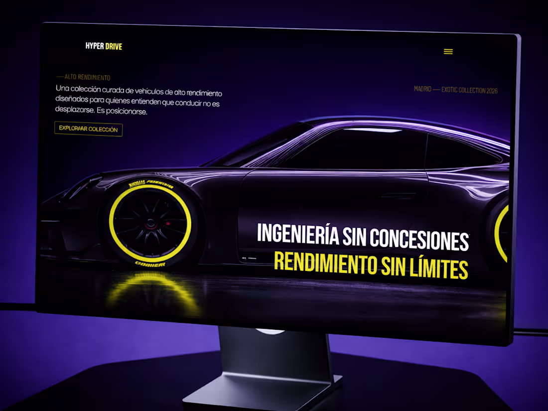 Cover image for Automotive Website Design and Development for HyperDrive