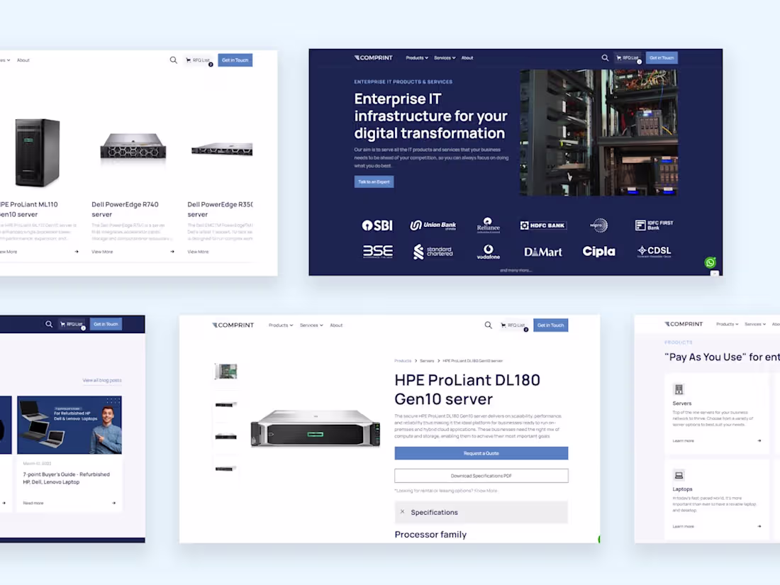 Cover image for Comprint — Webflow Development &