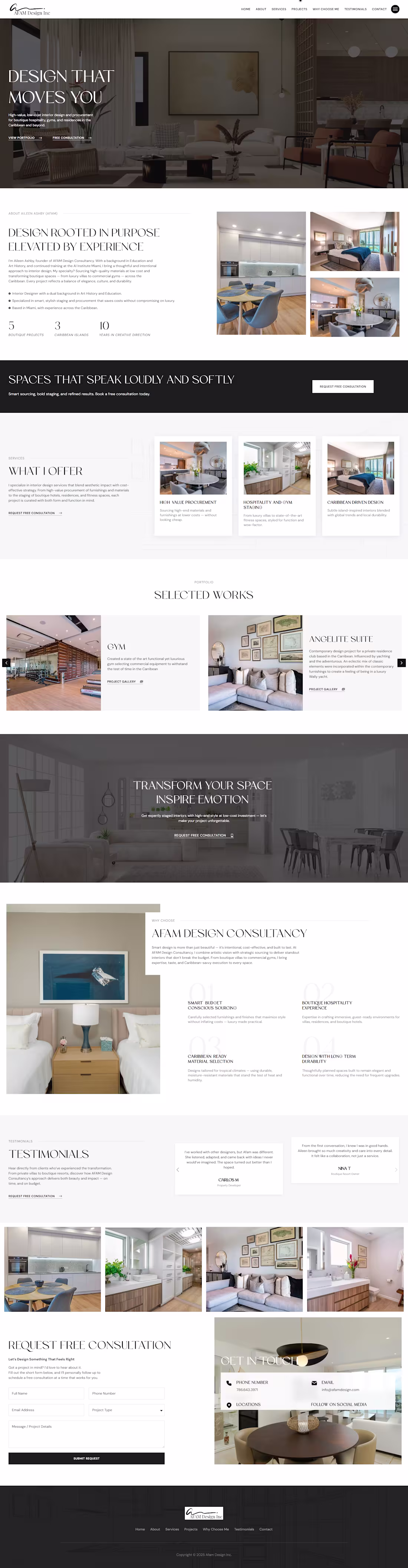 Cover image for Interion design website