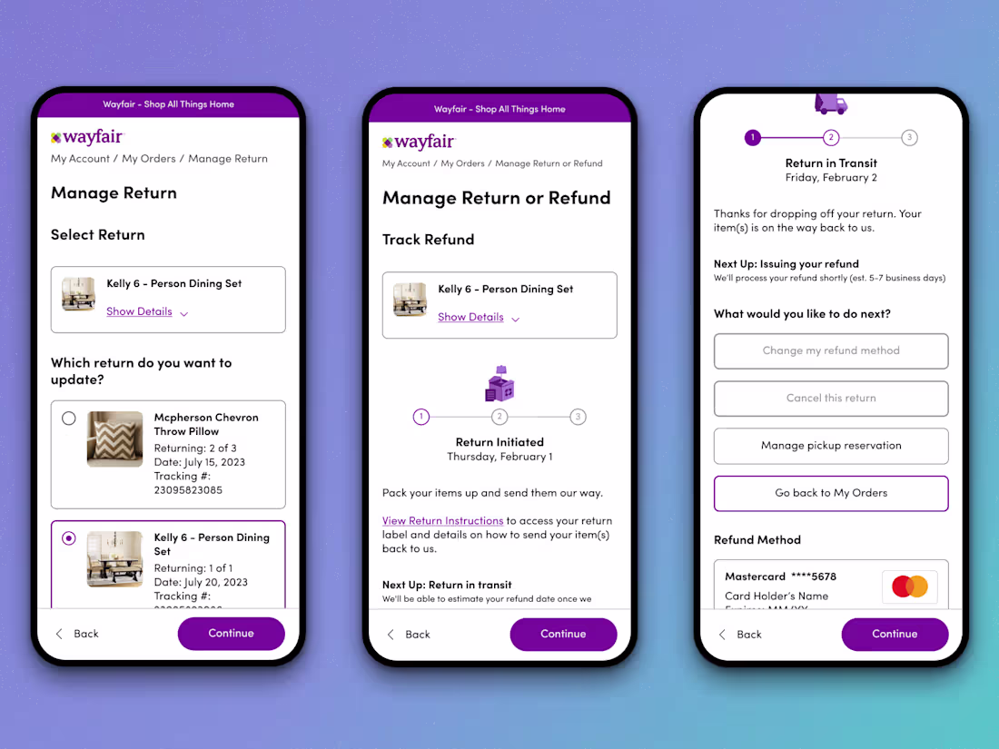 Cover image for Wayfair's Refund Tracker