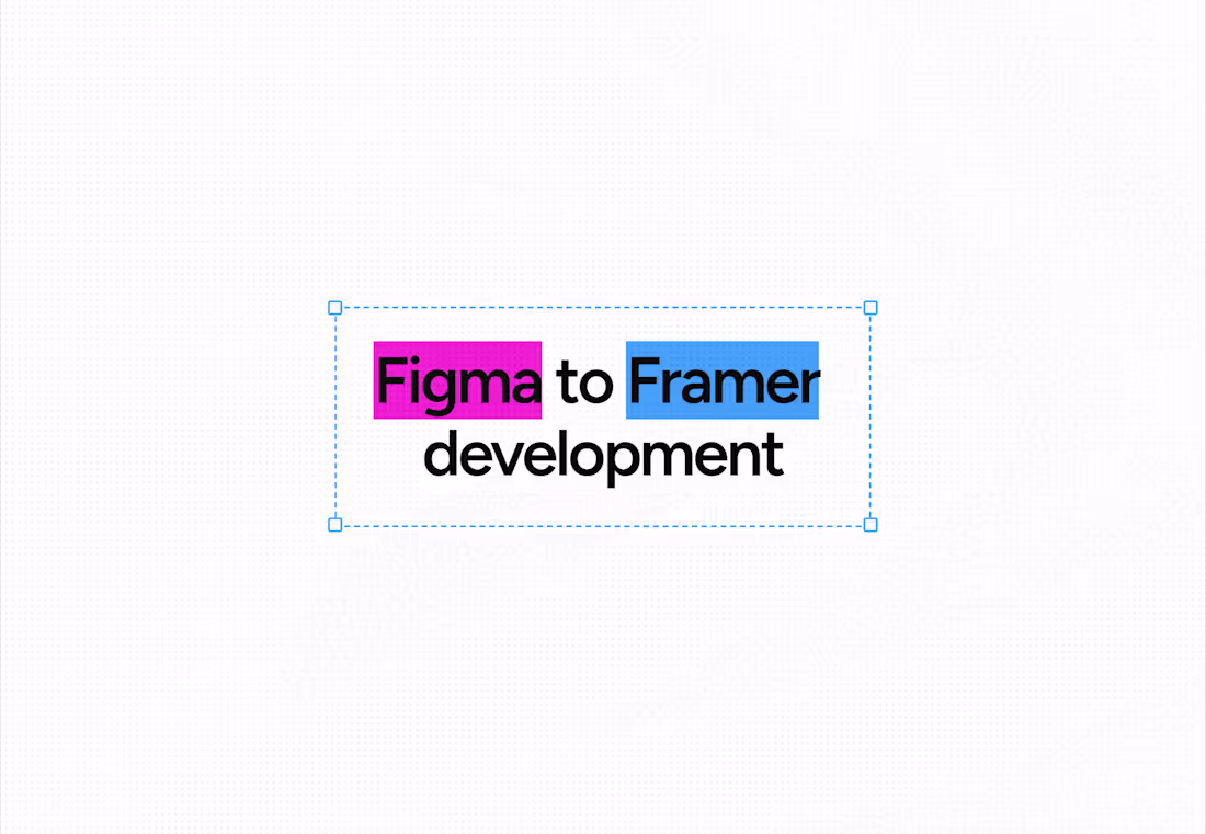 Cover image for Figma to Framer development