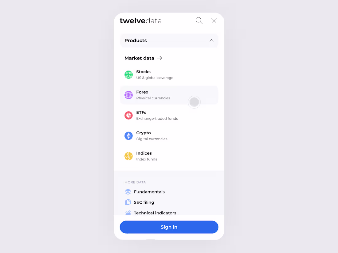 Cover image for Redesigned a clean, structured mobile navigation for a finan...