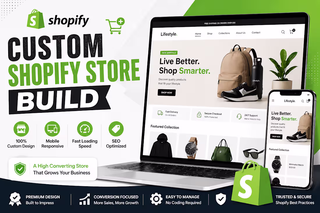 Cover image for Custom Shopify Store Build