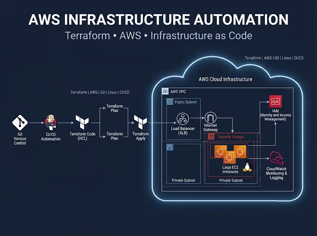 Cover image for Automated AWS infrastructure provisioning and