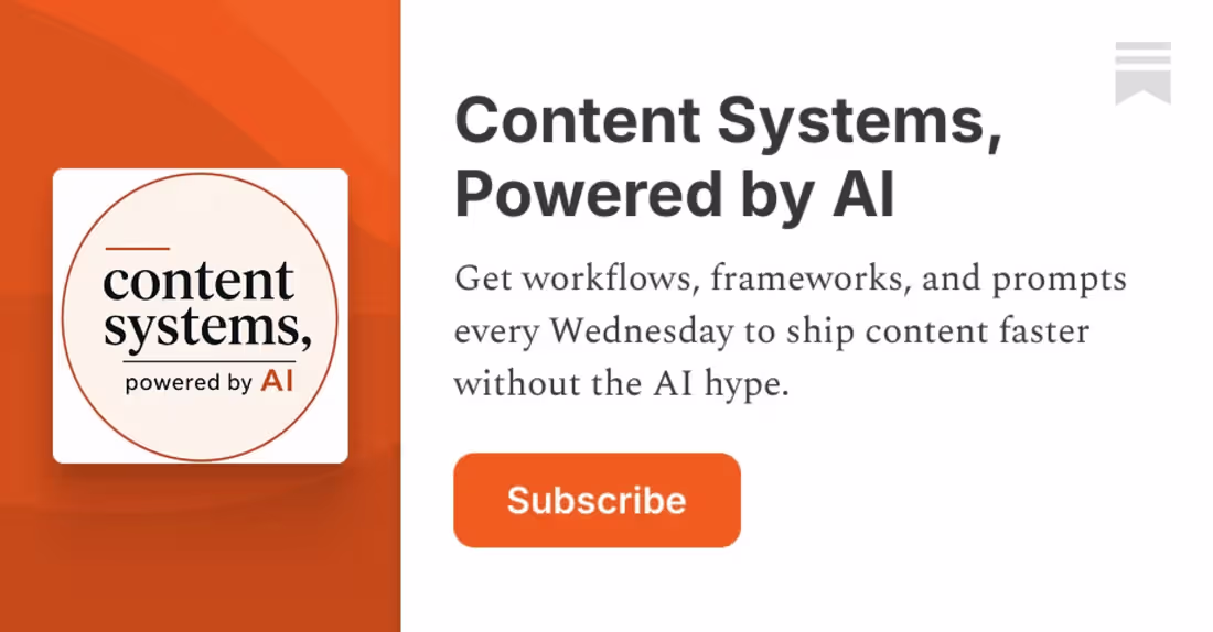 Cover image for Content Systems, Powered by AI