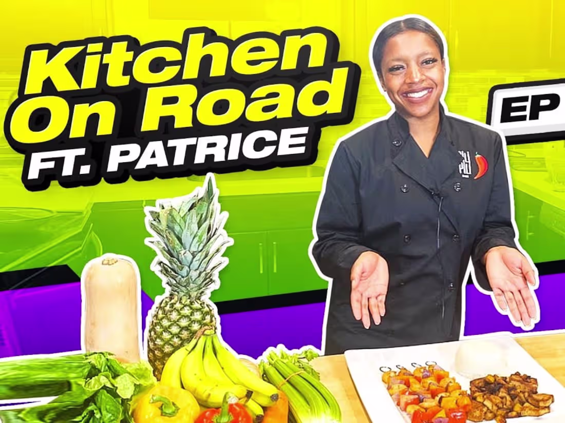 Cover image for Kitchen On Road Ft. Patrice EP.3 | Lemon Pepper Shrimp Skewers