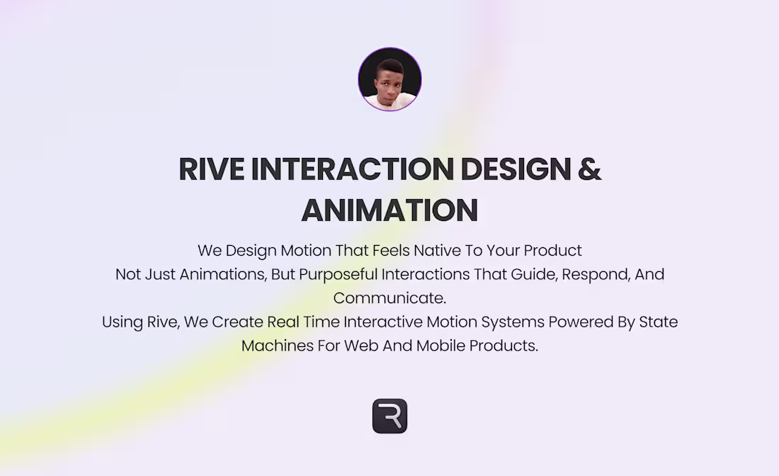 Cover image for Rive Interaction Design & Animation