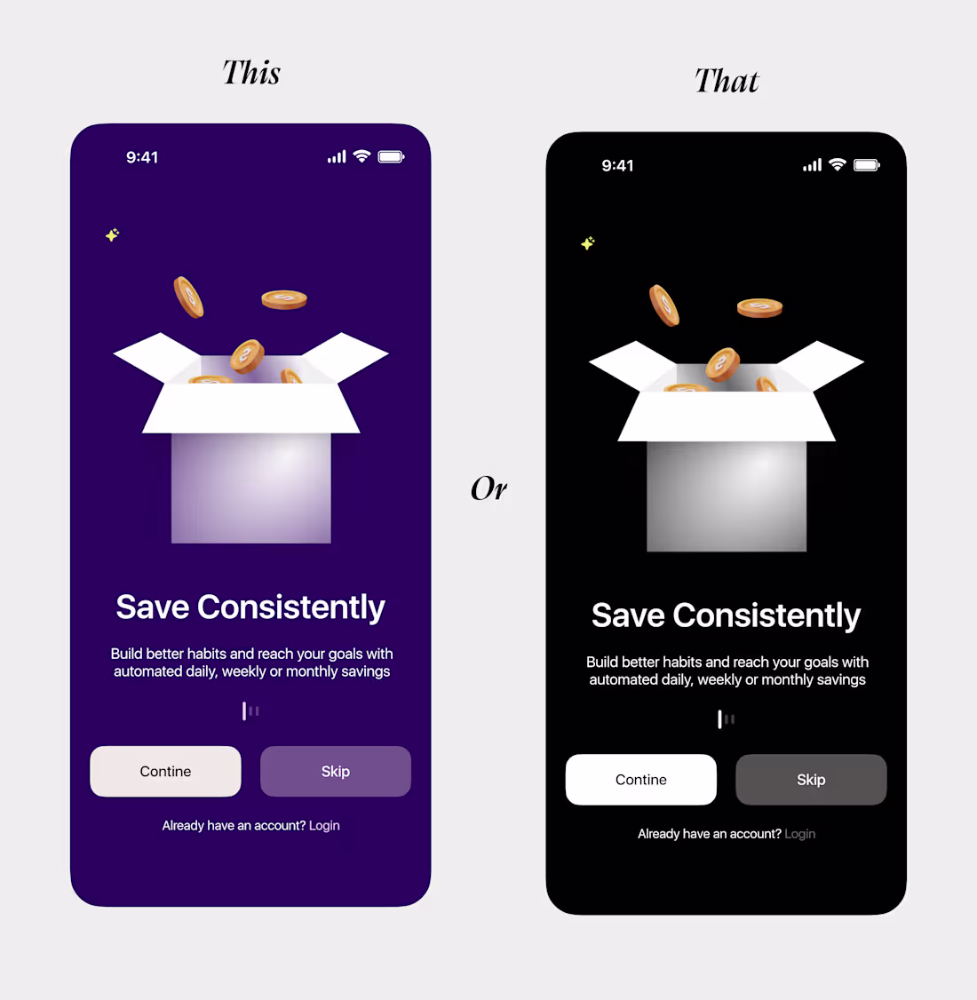 Cover image for Onboarding Exploration for a Fintech App🚀 Which do you prefer?