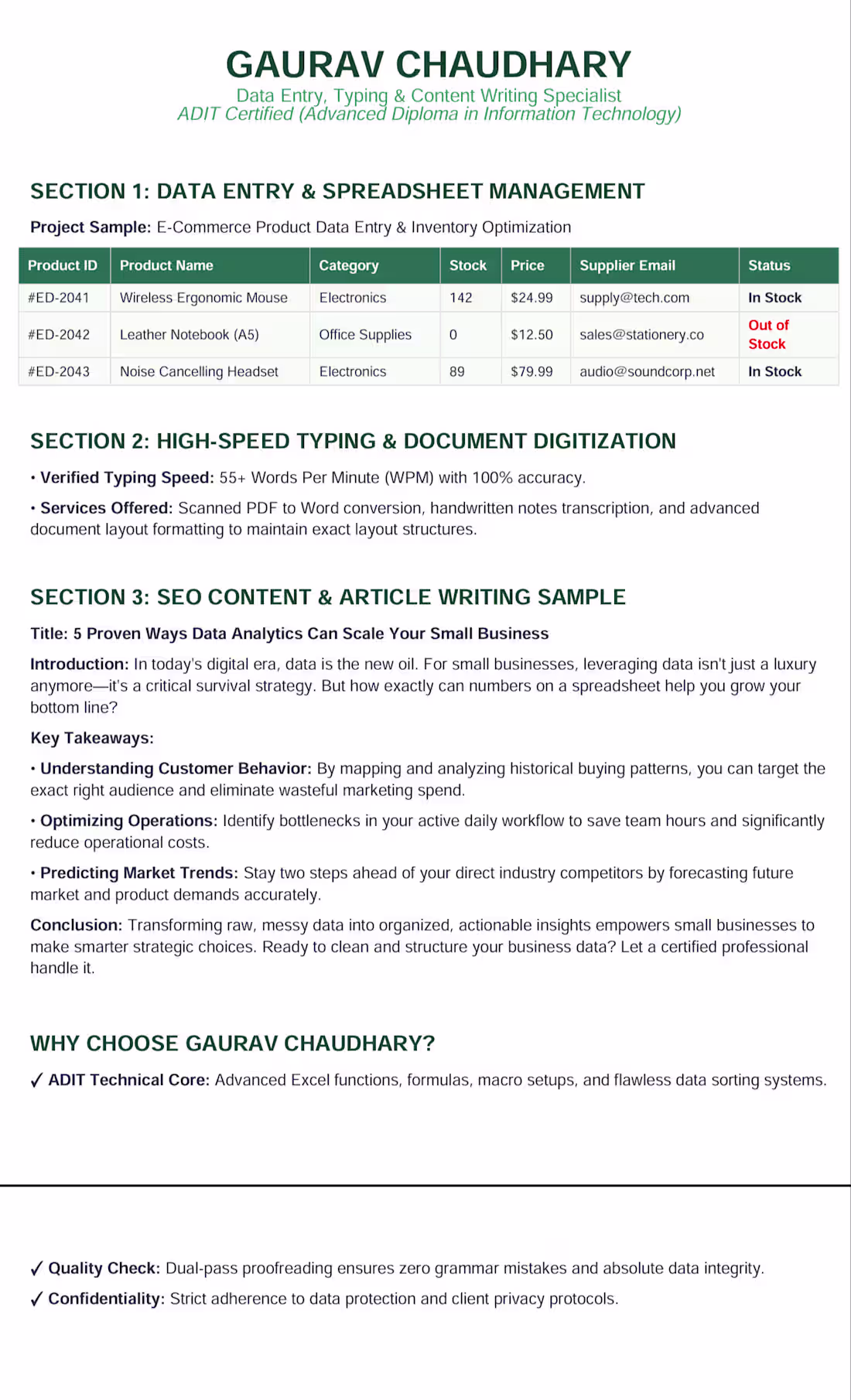 Cover image for Data entry, SEO writing, typing, content and article writing...