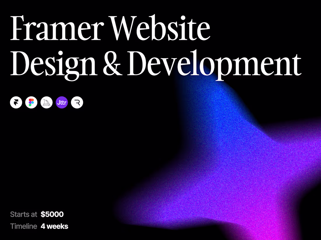 Cover image for Framer Website Design & Development