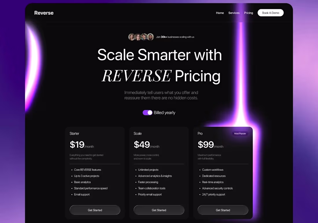 Cover image for Reverse - Price list