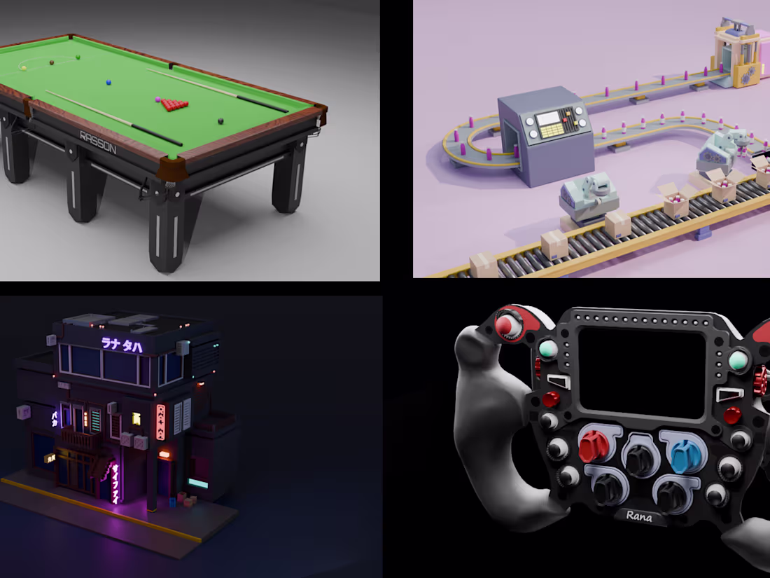 Cover image for I will model and render realistic product or object with blender