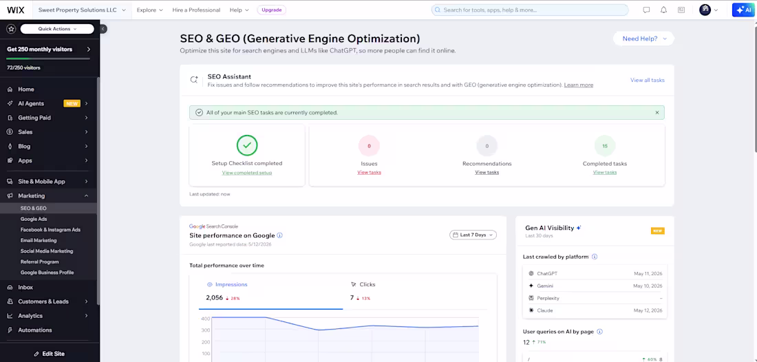 Cover image for SEO and GEO set up