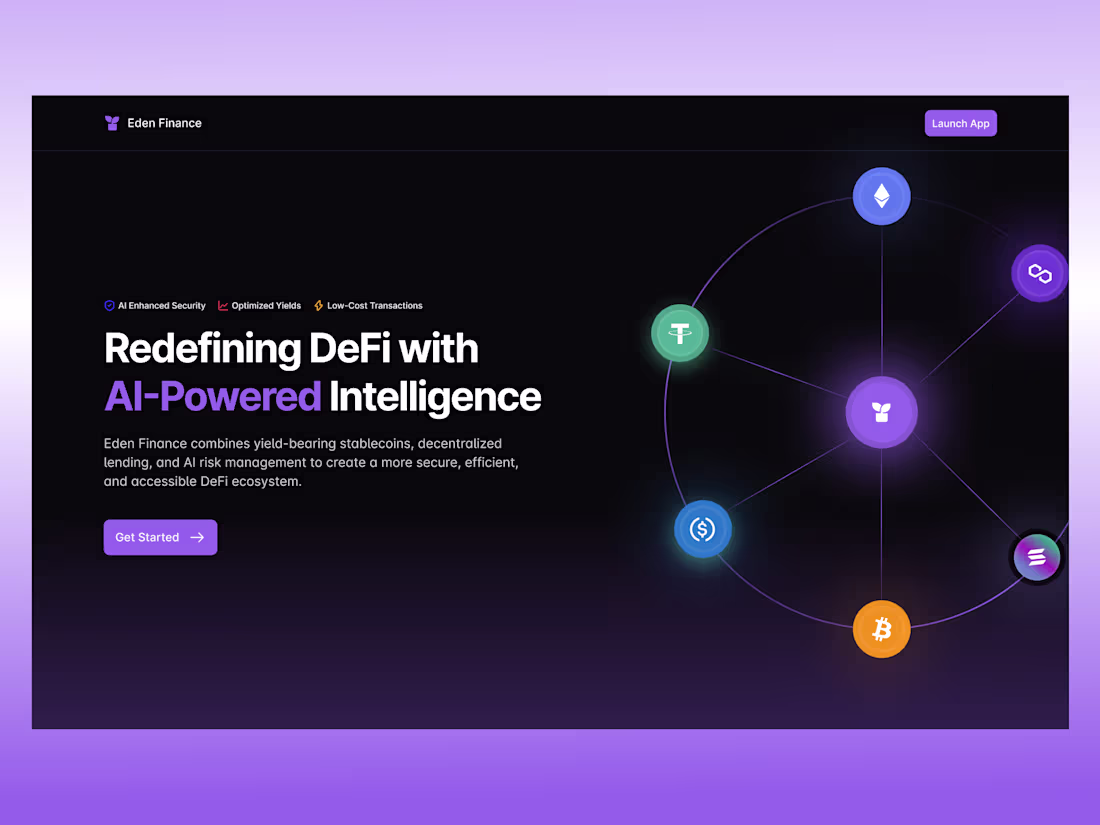 Cover image for Eden Finance Website Design -DeFi