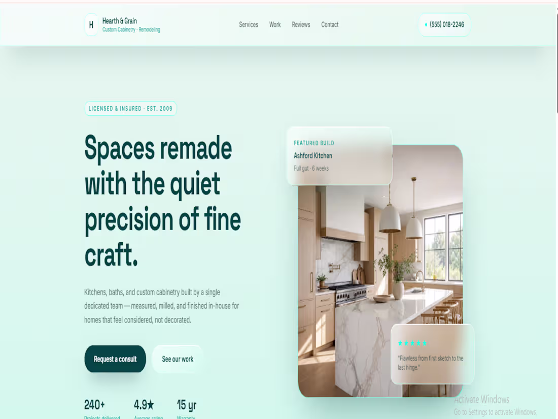 Cover image for Clean and modern website designed