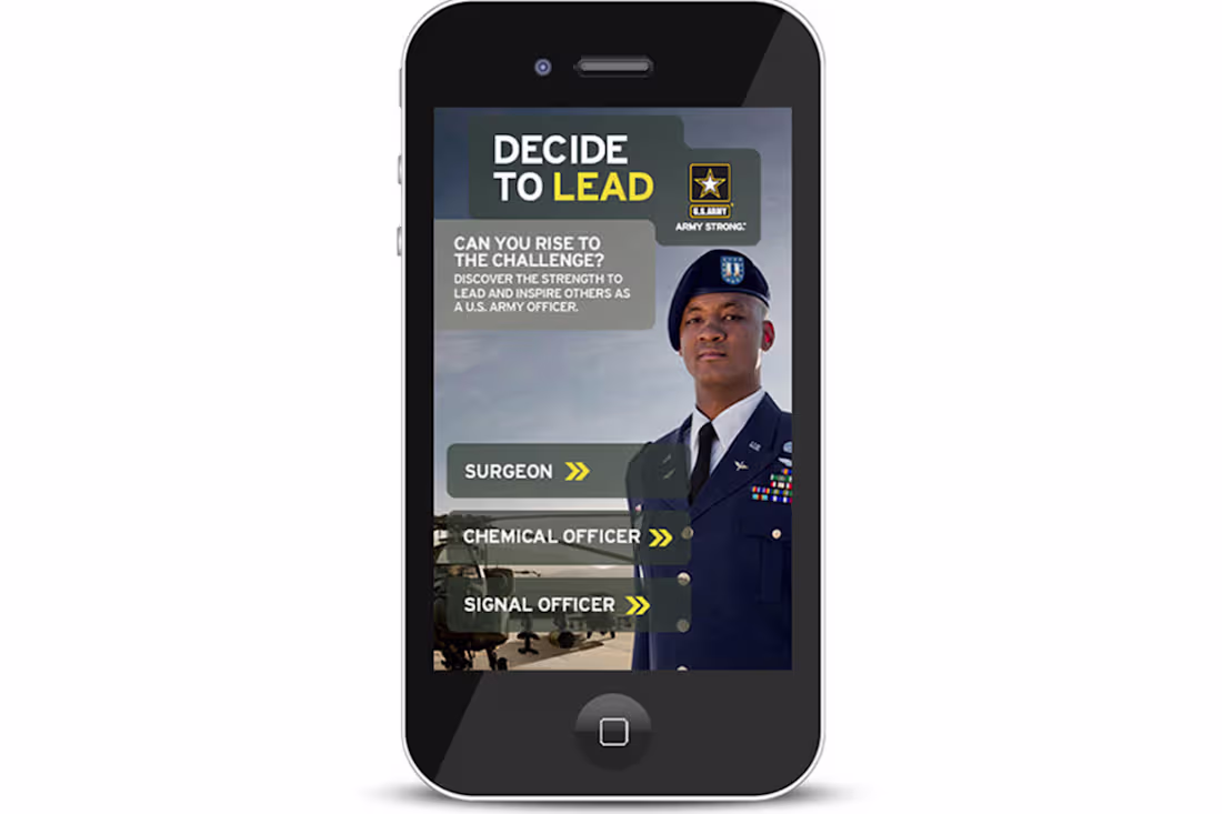Cover image for Recruitment App for US Army